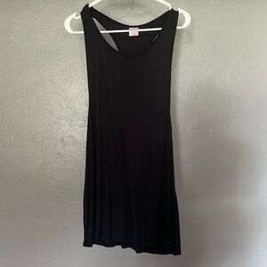 Black bathing suit cover